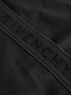 Givenchy - Logo-Jacquard Webbing-Trimmed Tech-Jersey Track Jacket - Black