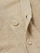 PIACENZA 1733 - Open-Knit Linen and Cotton-Blend Cardigan - Neutrals