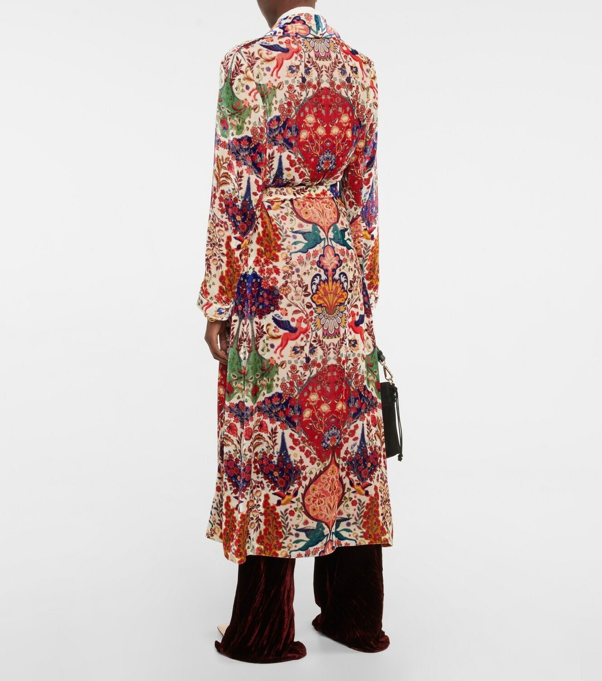 Etro - Printed velvet robe