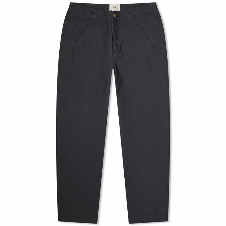 Photo: Folk Men's Ripstop Lean Assembly Trousers in Graphite