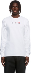 Off-White White Acrylic Arrow Long Sleeve T-Shirt