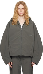 Han Kjobenhavn Gray Windbreaker Technical Jacket