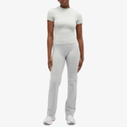 Adanola Women's Short Sleeve Top in Grey Melange