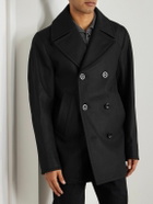 Private White V.C. - The Manchester Wool Peacoat - Black