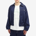 Nahmias Men's Tech Twill Bomber Jacket in Navy