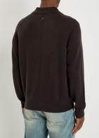 Rag & Bone Cashmere Polo Jumper Dark Brown