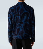 Etro Printed cotton velvet jacket