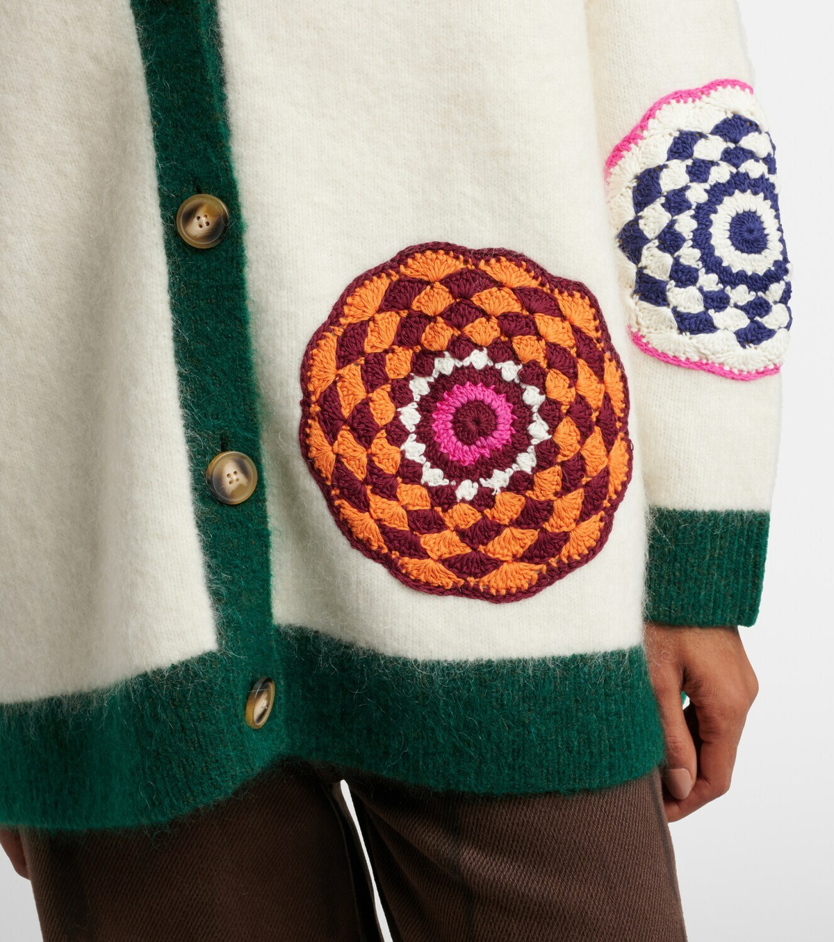 Alémais Crochet mohair and wool-blend cardigan