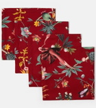La DoubleJ Fantastic Creatures set of 4 cotton napkins