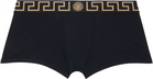 Versace Two-Pack Black & White Cotton-Jersey Boxer Briefs