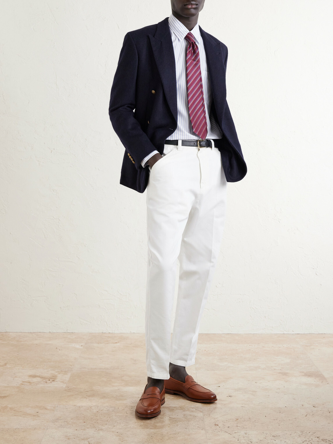 Dunhill - Striped Cotton Shirt - Blue