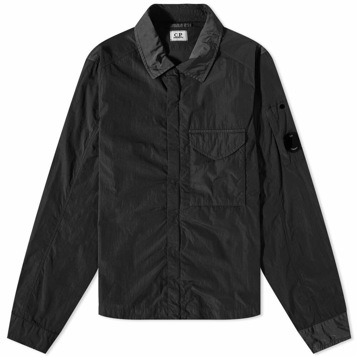 Photo: C.P. Company Men's Chrome-R Zip Overshirt in Black