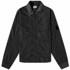 C.P. Company Men's Chrome-R Zip Overshirt in Black