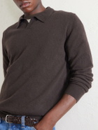 Altea - Virgin Wool Polo Sweater - Brown