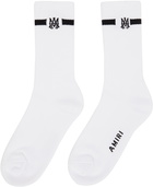 AMIRI White & Black Solid M.A. Socks