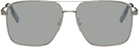 ZEGNA Silver Aviator Sunglasses
