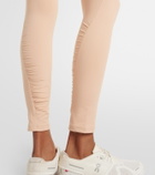Adidas by Stella McCartney Ruched high-rise leggings