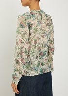 Etro Textured Floral-print Silk-blend Shirt Multicoloured 1