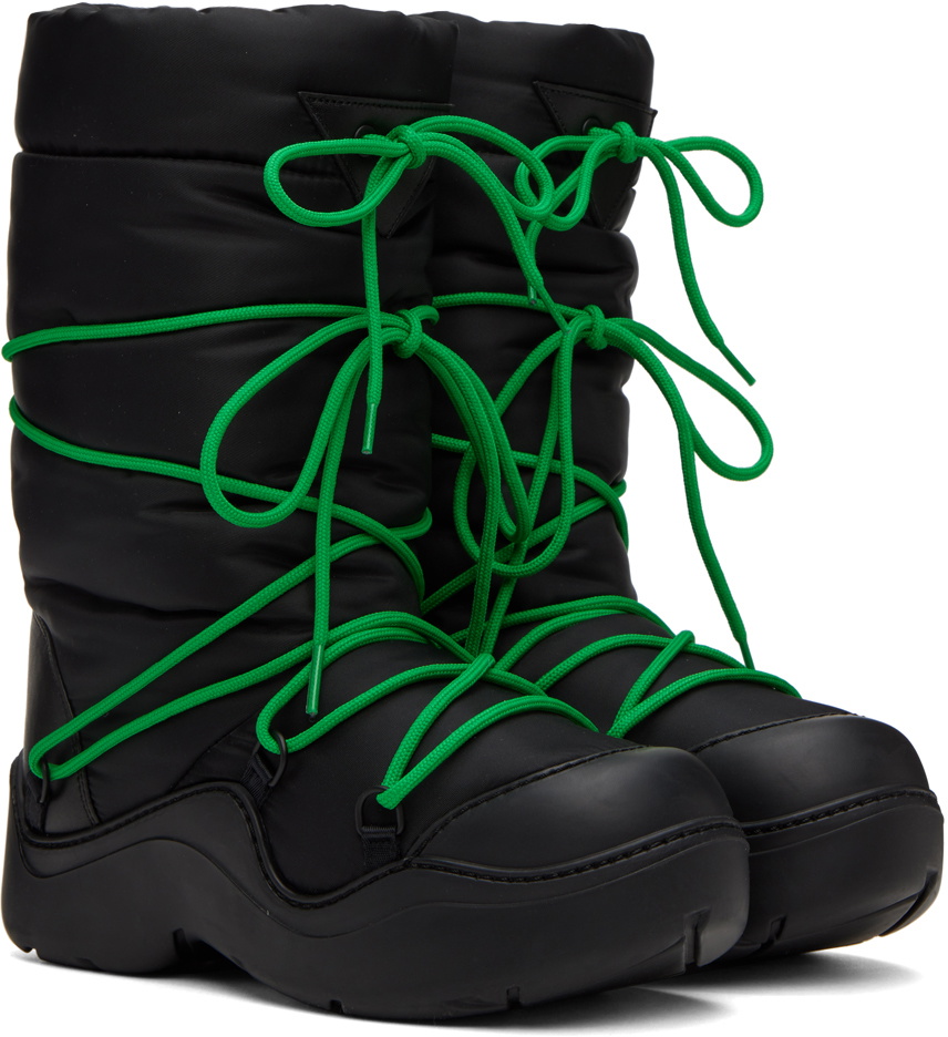 Bottega Veneta Black Puddle Bomber Boots Bottega Veneta