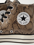 CONVERSE - Chuck 70 Snake-Effect Leather High-Top Sneakers - Brown