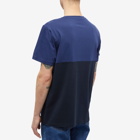 Fred Perry Authentic Men's Colour Block T-Shirt in Navy