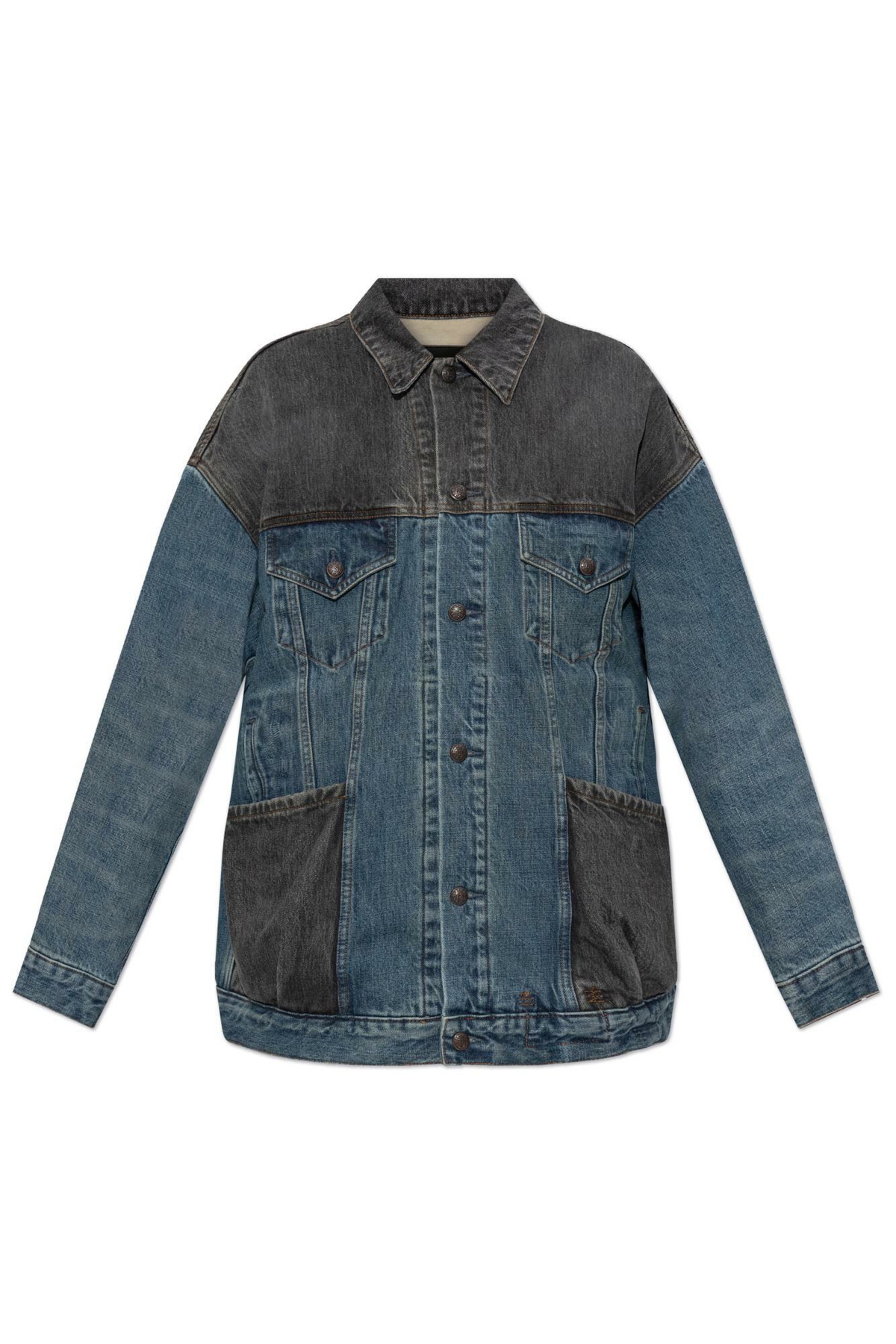 R13 Khaki Ribbed Flight Bomber Jacket R13