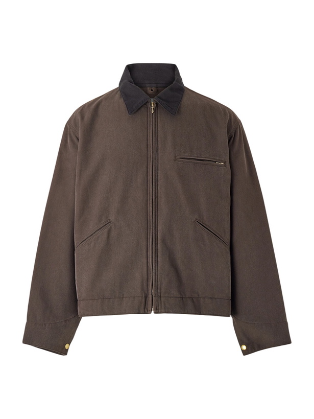 Photo: A.PRESSE - Detroit Cotton and Silk-Blend Jacket - Brown
