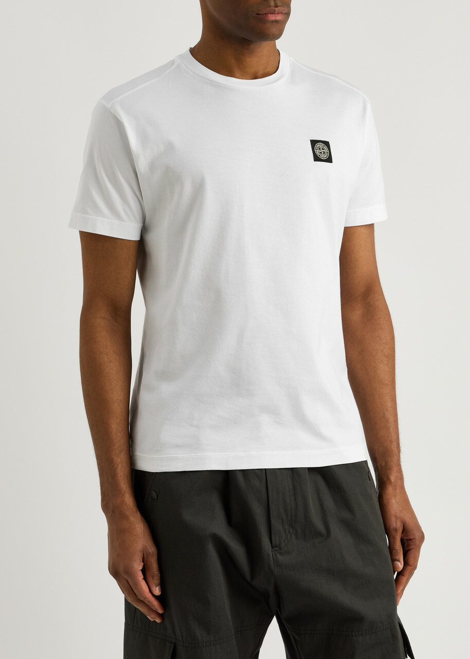 Stone Printed White T-Shirt