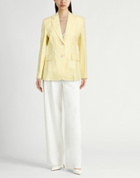 Agnona Womens Blazer Pastel in Yellow