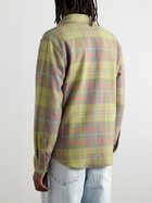 God's True Cashmere - Earth Checked Cashmere Shirt - Green