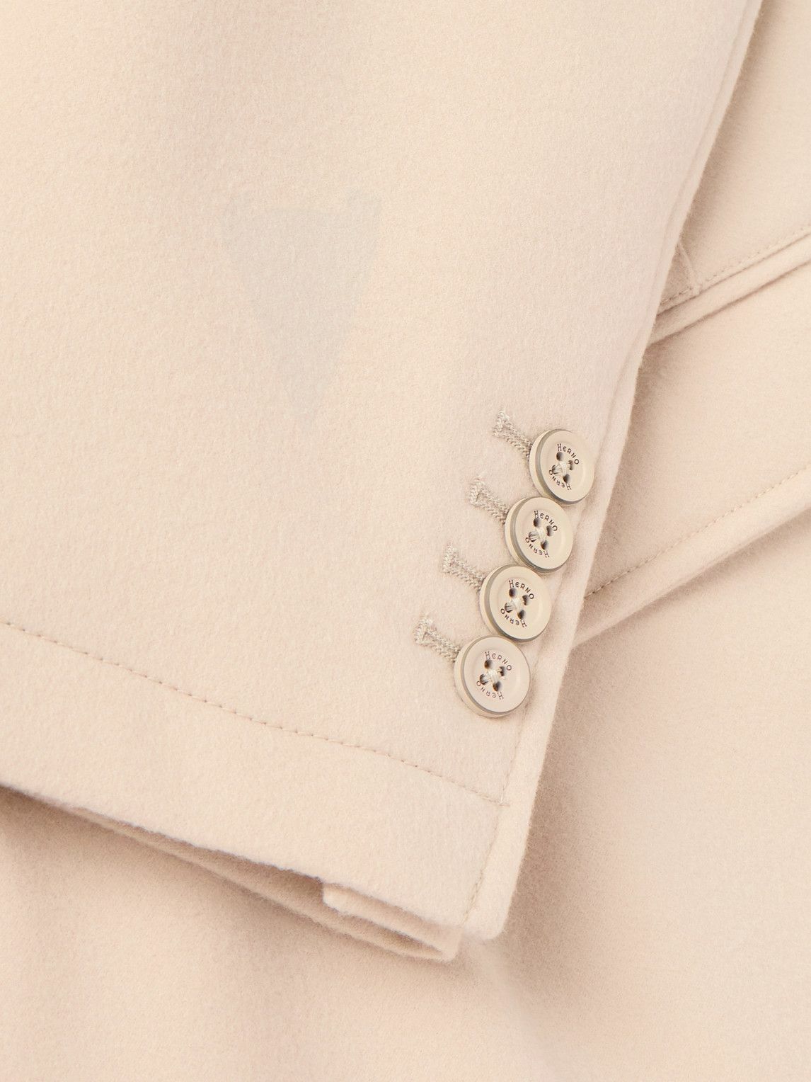 Herno - Wool Coat with Detachable Shell Gilet - Neutrals
