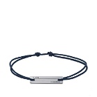 Le Gramme Men's 17/10 Cord Bracelet in Marine