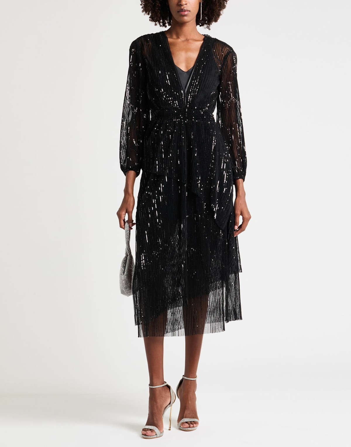 Maje Womens Midi dress in Black