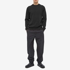 Auralee Men's Rib Crew Knit in Black