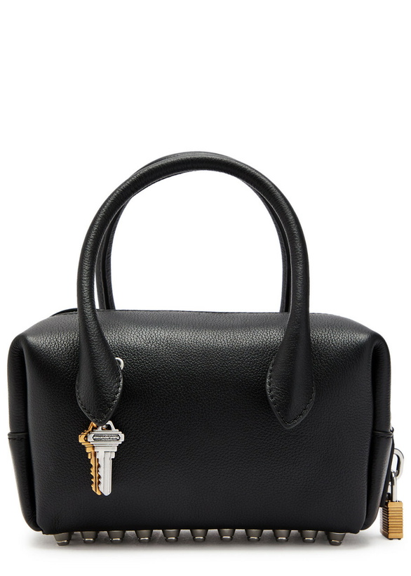 Photo: Alexander Wang Roux Small Leather top Handle bag - Black - One Size