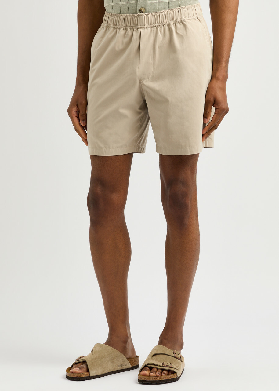 Paige Ross Poplin Shorts Cream