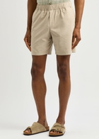 Paige Ross Poplin Shorts Cream