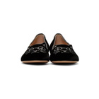 Charlotte Olympia Black Peace Kitty Loafers