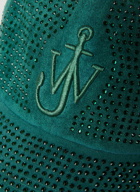 JW Anderson - Embellished Baseball Cap in Green