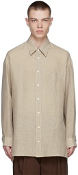 UNIFORME Taupe Linen Shirt