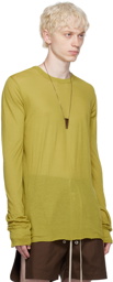 Rick Owens Yellow Basic Long Sleeve T-Shirt