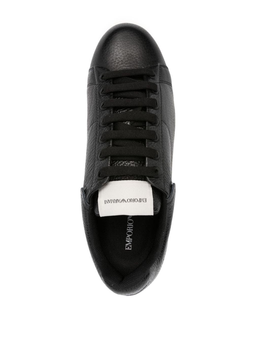EMPORIO ARMANI - Logo Leather Sneakers