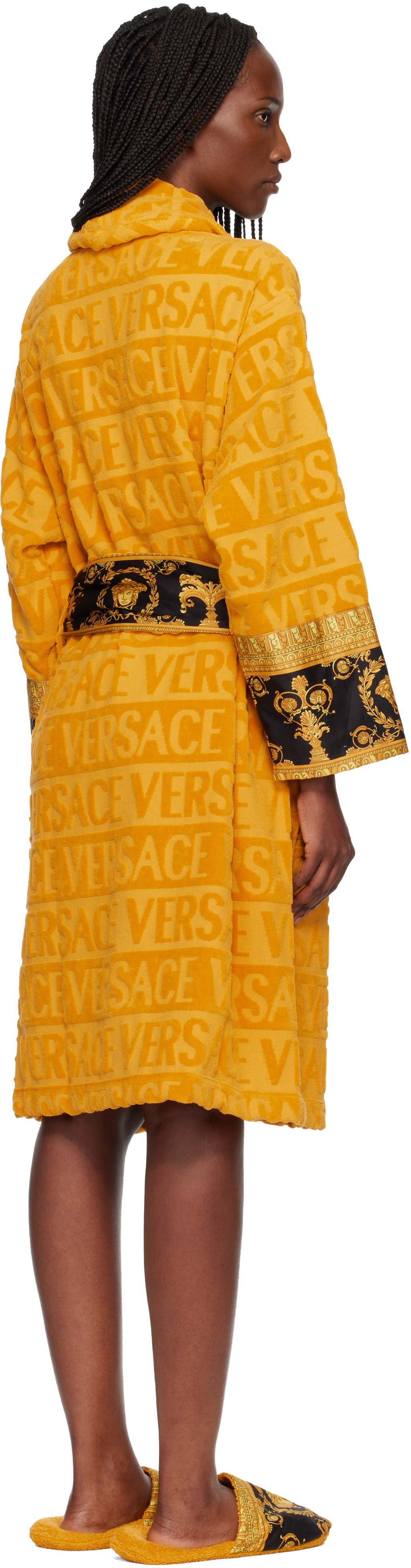 Versace Yellow 'I Heart Baroque' Bathrobe