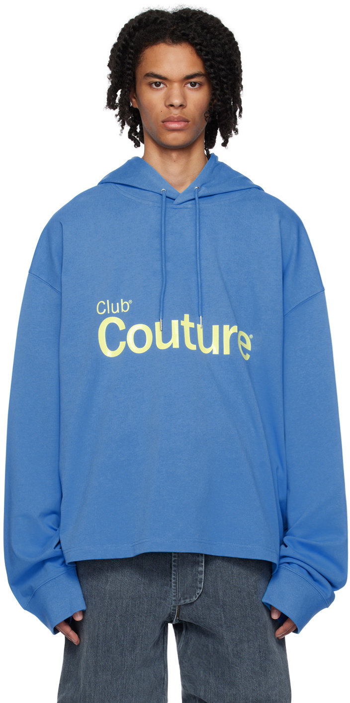 ANONYMOUS CLUB Blue Bonded Hoodie