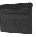 Versace - Logo-Appliquéd Textured-Leather Cardholder - Black