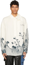 Feng Chen Wang White Printed Shirt