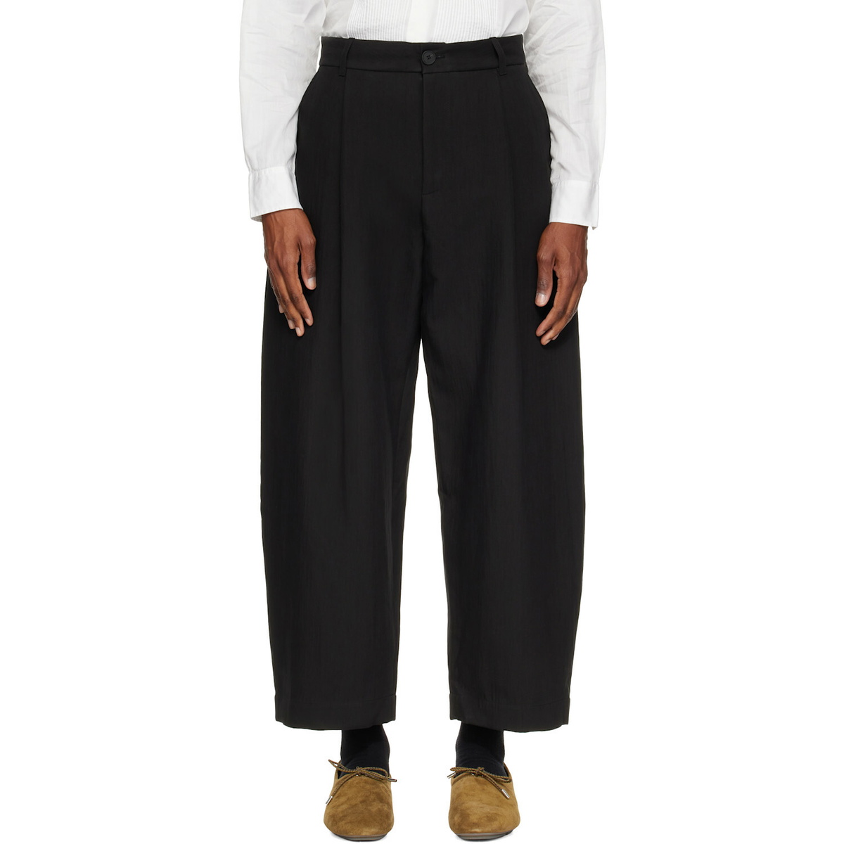 Studio Nicholson Black Ellis Trousers