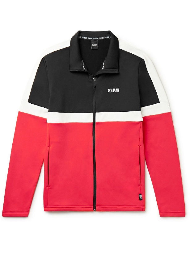 Photo: Colmar - Slim-Fit Logo-Print Stretch-Jersey Ski Jacket - Red