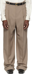 Valentino Taupe Wool Trousers