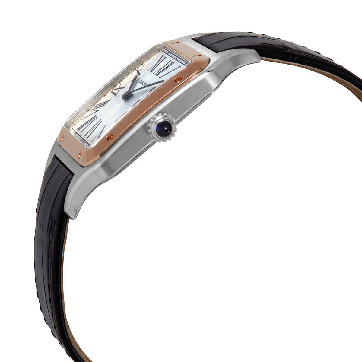 Cartier Santos-Dumont XL Hand Wind Silver Dial Mens Watch W2SA0017